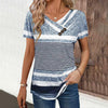 Afslappet Stribet Bluse