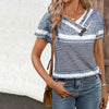 Afslappet Stribet Bluse
