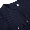 Afslappet Ensfarvet Bluse