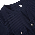 Afslappet Ensfarvet Bluse