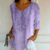 Vintage Afslappet Bluse