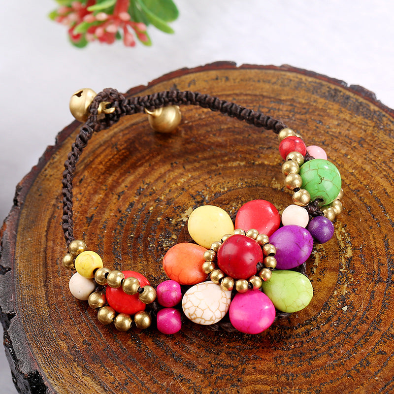 Håndvævet Blomsterarmbånd