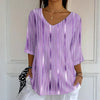 Afslappet Stribet Bluse