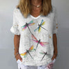 Vintage T-Shirt Med Guldtryk
