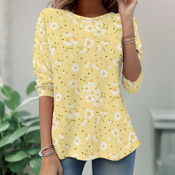 Elegantes Kleid Mit Blumendruck
