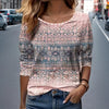 【Langærmet】 Vintage Casual T-Shirt