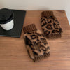 Varme Handsker Med Leopardprint