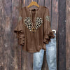 Vintage Bluse Med Hjerteprint