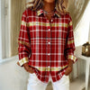 Vintage Plaid Bluse