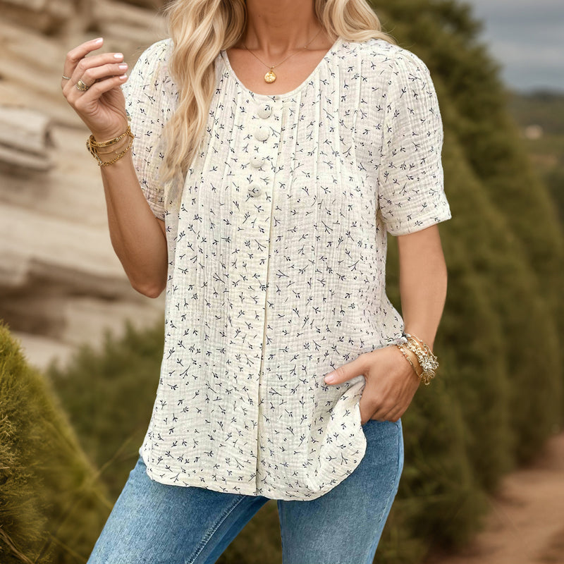 Elegant Afslappet Bluse