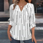 【Langærmet】Vintage Afslappet Bluse