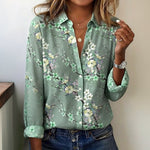 Afslappet Blomsterprintbluse