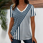 Afslappet Stribet T-Shirt