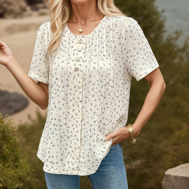 Elegant Afslappet Bluse