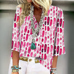 Vintage Afslappet Bluse