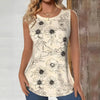 Vintage Tanktop Med Blomsterprint
