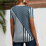 Afslappet Stribet T-Shirt