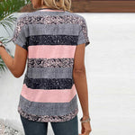Afslappet Stribet Bluse