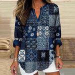 【Langærmet】Vintage Afslappet Bluse