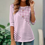 Afslappet Stribet T-Shirt