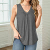Afslappet Ensfarvet Tanktop