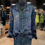 Afslappet Blomsterprint Bluse