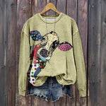 Afslappet Sweatshirt Med Dyreprint