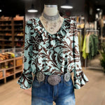 Vintage Afslappet Bluse