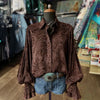 Vintage Afslappet Bluse