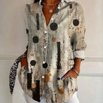 Vintage Afslappet Bluse