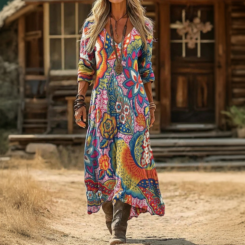 Vintage Bluse Mit Farbverlauf