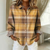 Vintage Plaid Bluse