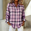 Vintage Plaid Bluse