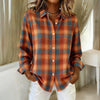 Vintage Plaid Bluse