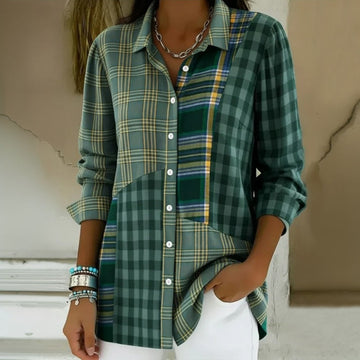Bluse Mit Herz- Und Blumendruck