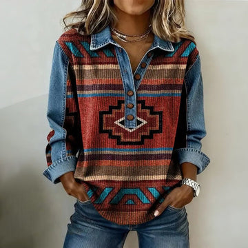 Vintage T-Shirt Mit Blumendruck