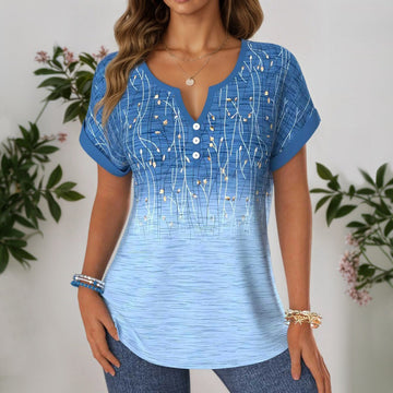 Vintage T-Shirt Mit Blumendruck