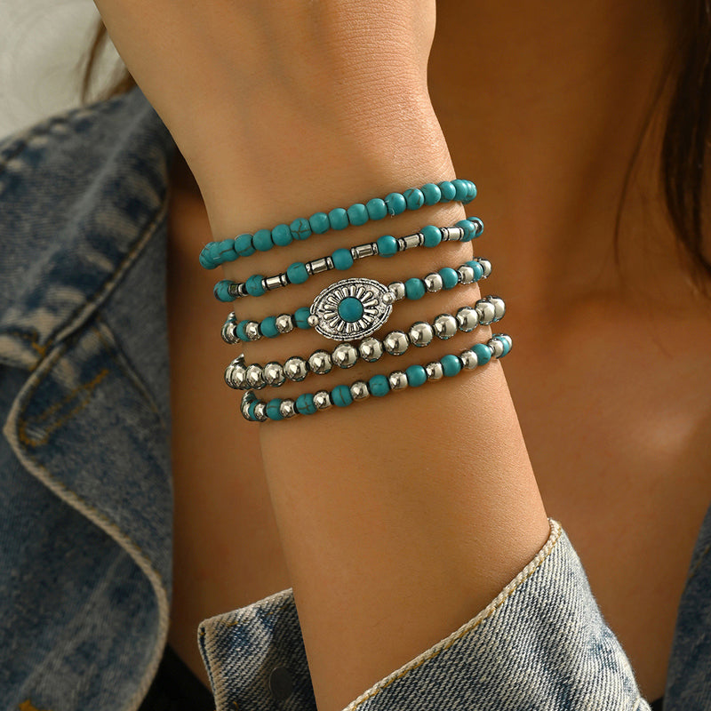 Bohemsk Beaded Armbånd