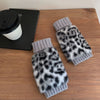 Varme Handsker Med Leopardprint