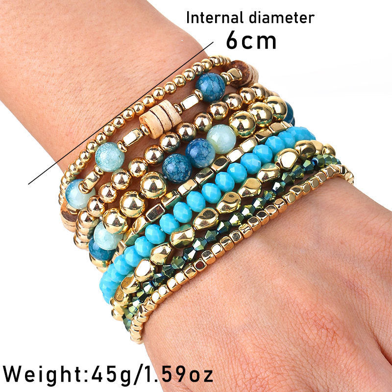 Bohemsk Beaded Armbånd