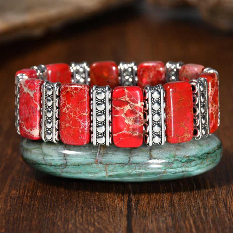 Farverigt Boheme Armbånd