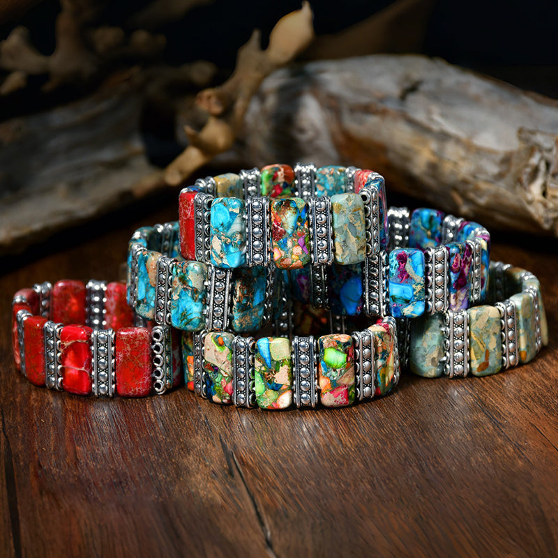 Farverigt Boheme Armbånd