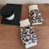 Varme Handsker Med Leopardprint