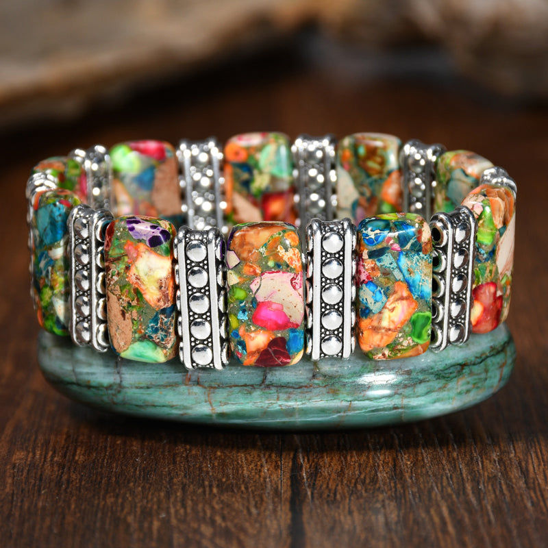 Farverigt Boheme Armbånd