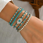 Bohemsk Beaded Armbånd