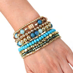 Bohemsk Beaded Armbånd