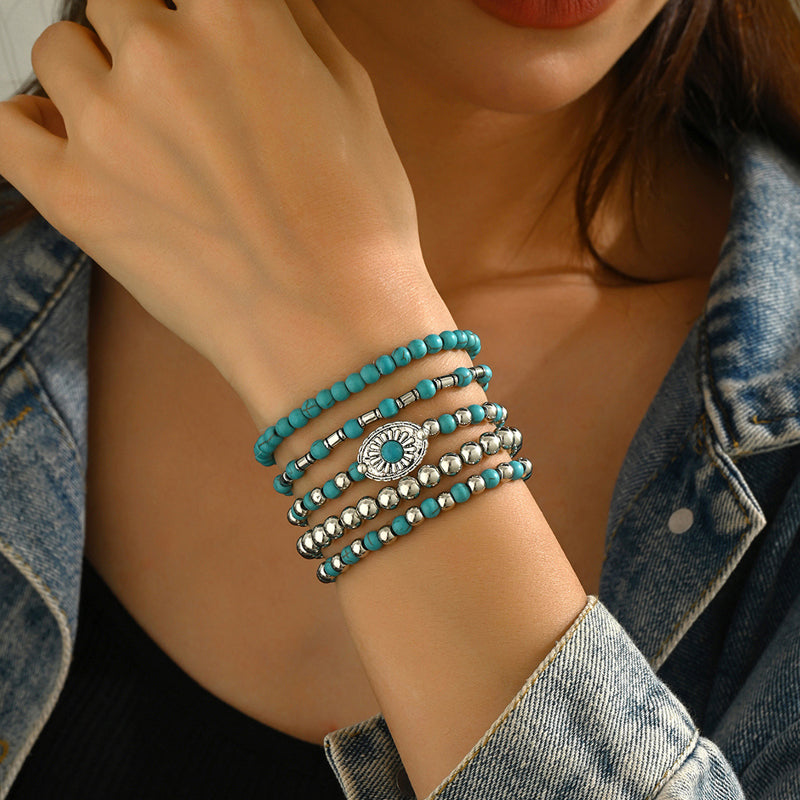 Bohemsk Beaded Armbånd