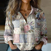 Afslappet Blomsterprint Bluse