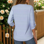 Afslappet Stribet Bluse