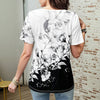 Farveblok Blomstret T-Shirt